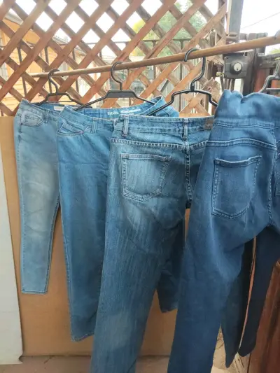 Lote de jeans para hombre y mujer usados, buen est - miniatura 4
