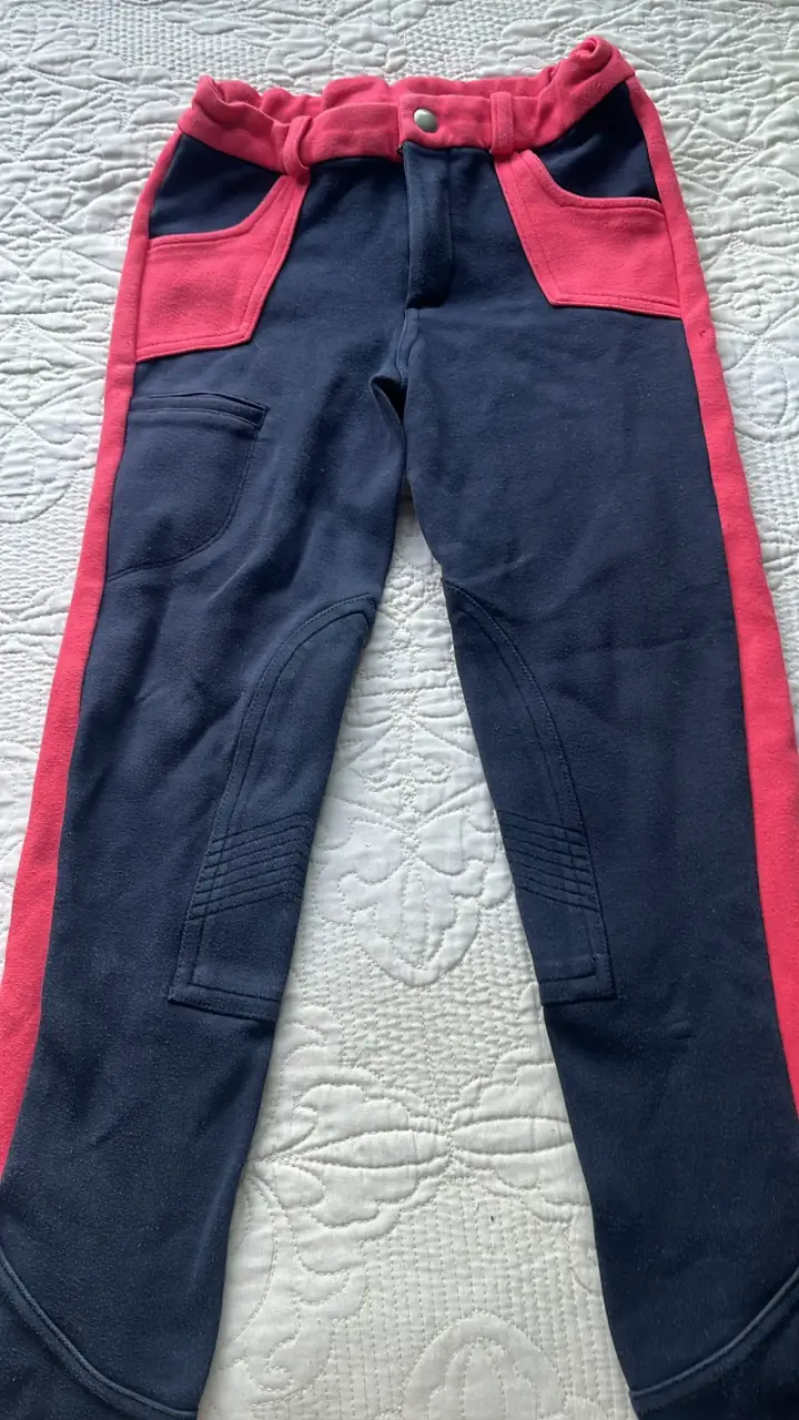 Pantalones y chaqueta de polar bicolores talla 8 - 2