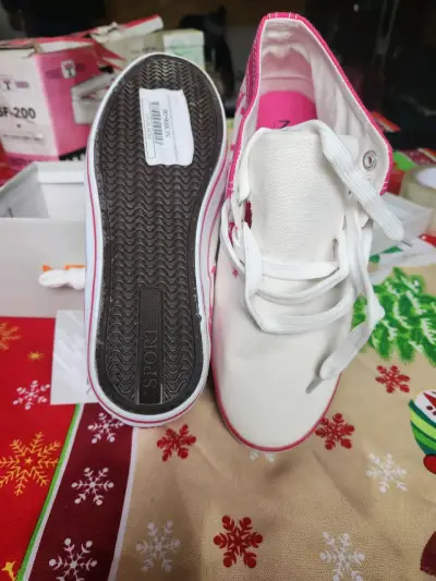 Zapatillas NewWalk blancas y rosas - miniatura 2