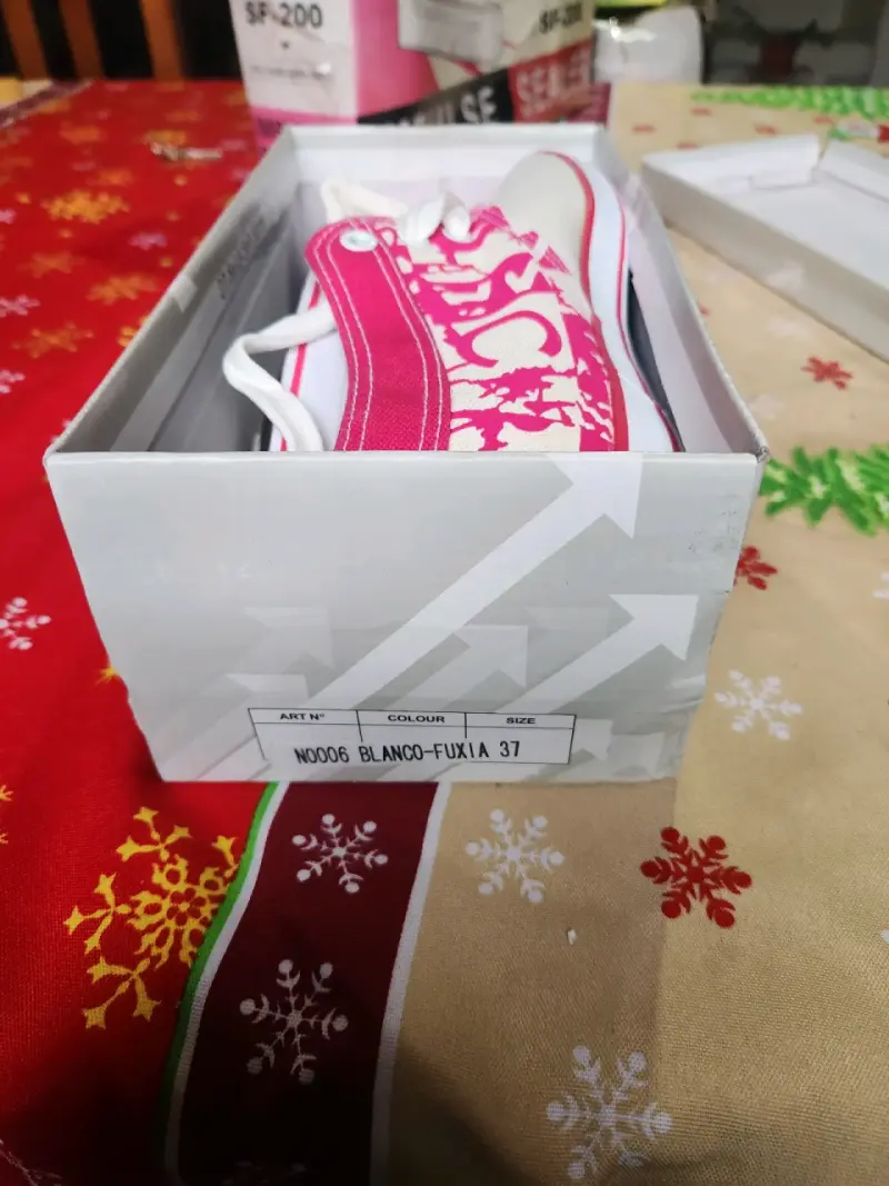Zapatillas NewWalk blancas y rosas - 3
