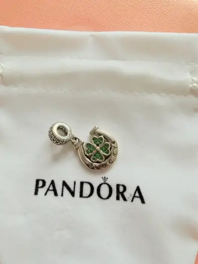 Charm  trébol plata 925 - miniatura 1