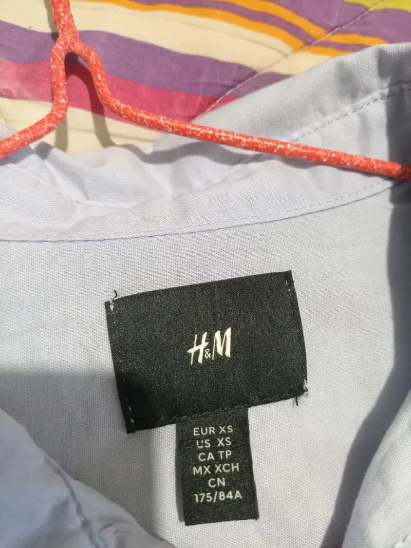 Camisa H&M color celeste - 1