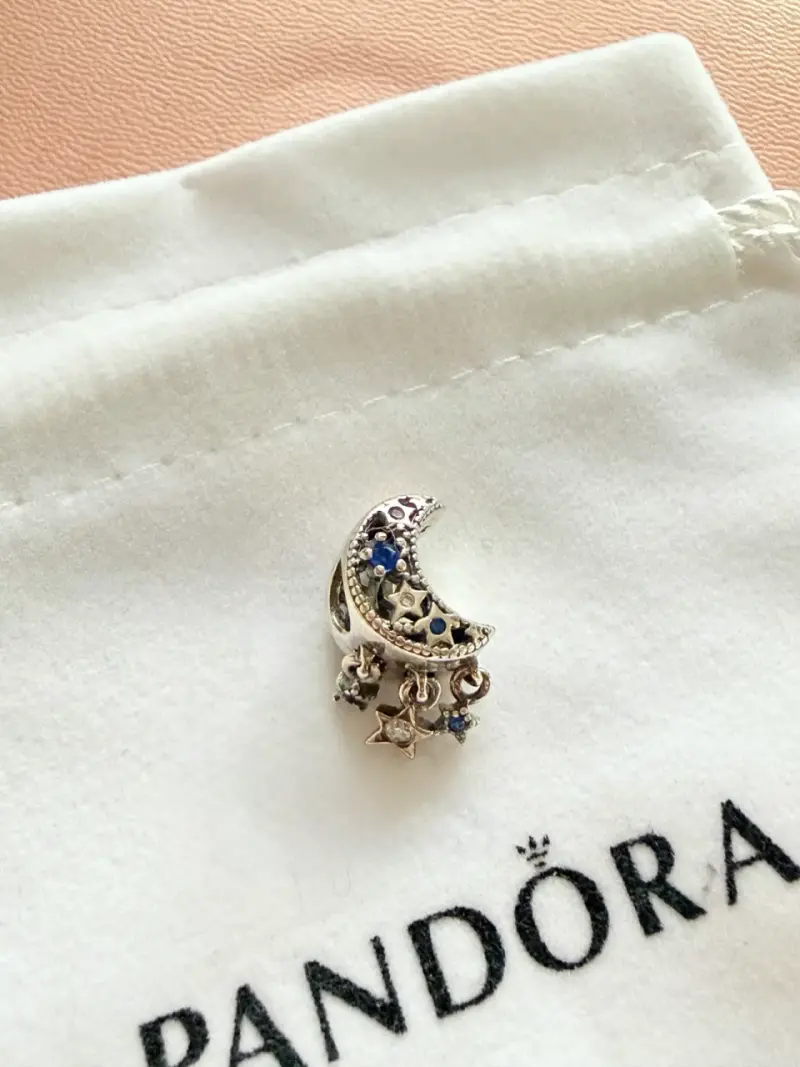 Charm luna y estrellas Plata 925