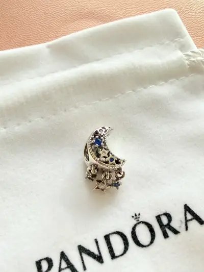 Charm luna y estrellas Plata 925 - miniatura 1