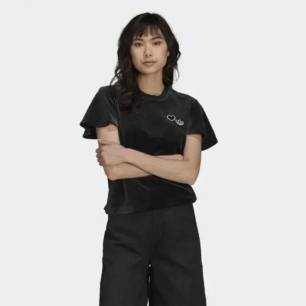 Polera negra Adidas Mujer - 1