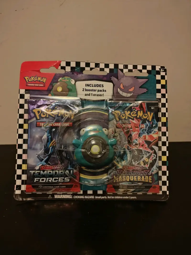 Pack Pokémon 2 booster y borrador