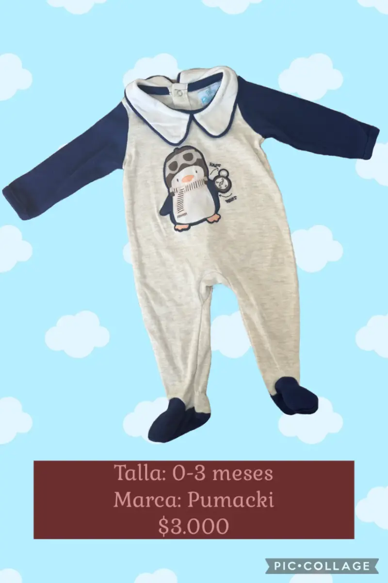Enterito bebé con diseño pingüino