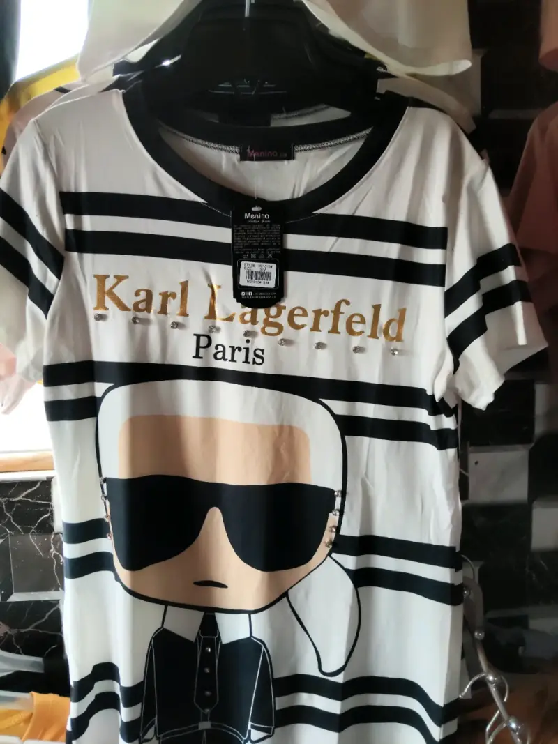 Polera blanca Karl Lagerfeld