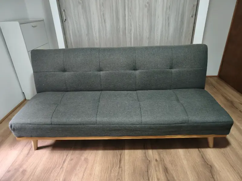 Sofá cama gris moderno - 1