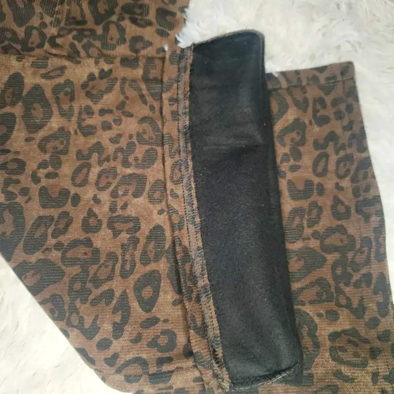Pantalones anchos estampado leopardo - 5