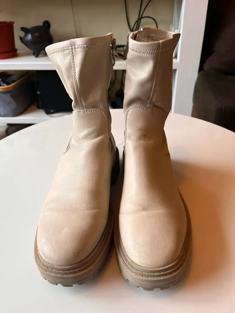 Botines beige de cuero Cmoran - 3
