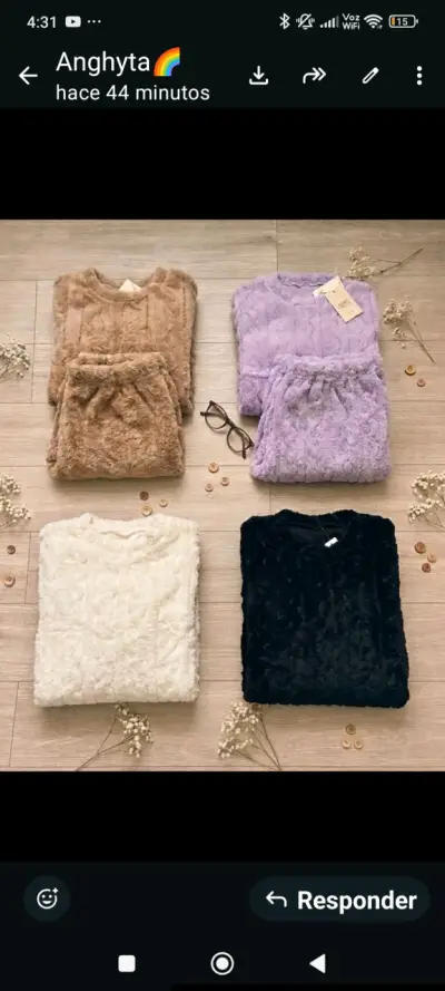 Conjunto de pijama peludo - miniatura 1