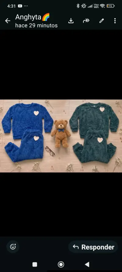Conjunto de pijama peludo - miniatura 2