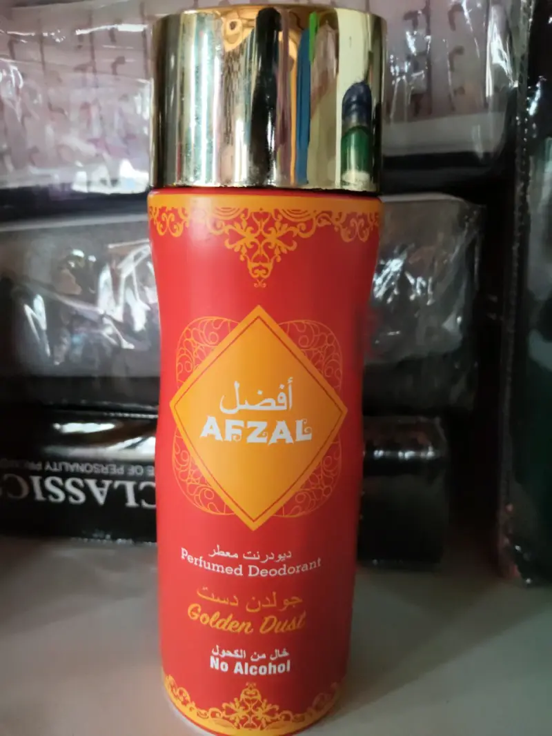 Desodorante perfumado Afzal Golden Dust