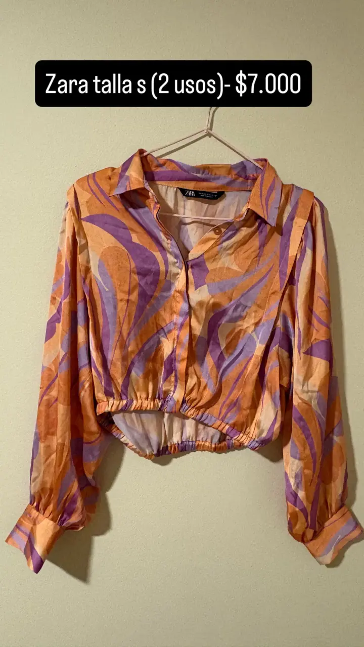 Camisa estampada de colores Zara - 2