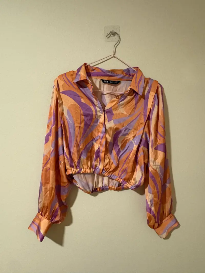 Camisa estampada de colores Zara - 3