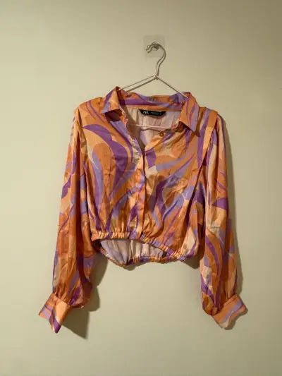 Camisa estampada de colores Zara - miniatura 3