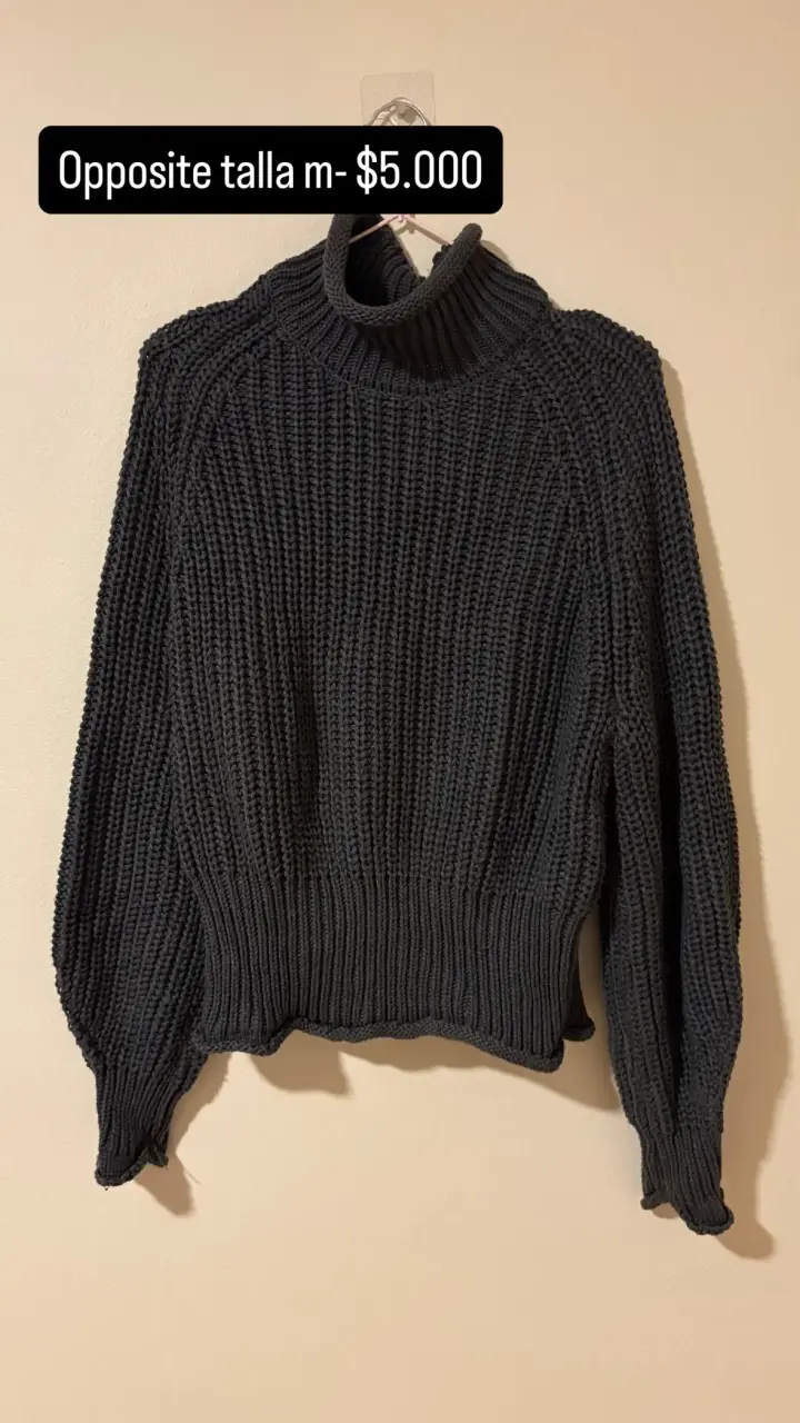 Sweater gris Opposite talla M - 1