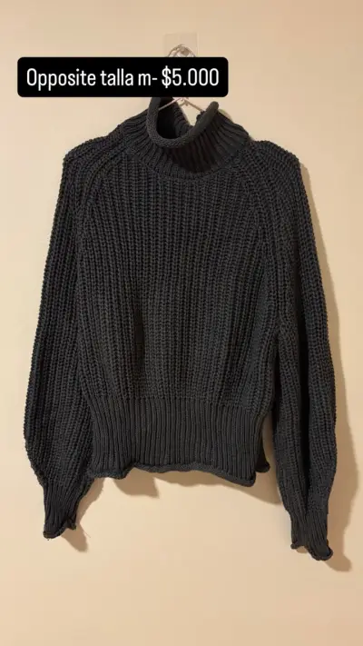 Sweater gris Opposite talla M - miniatura 1