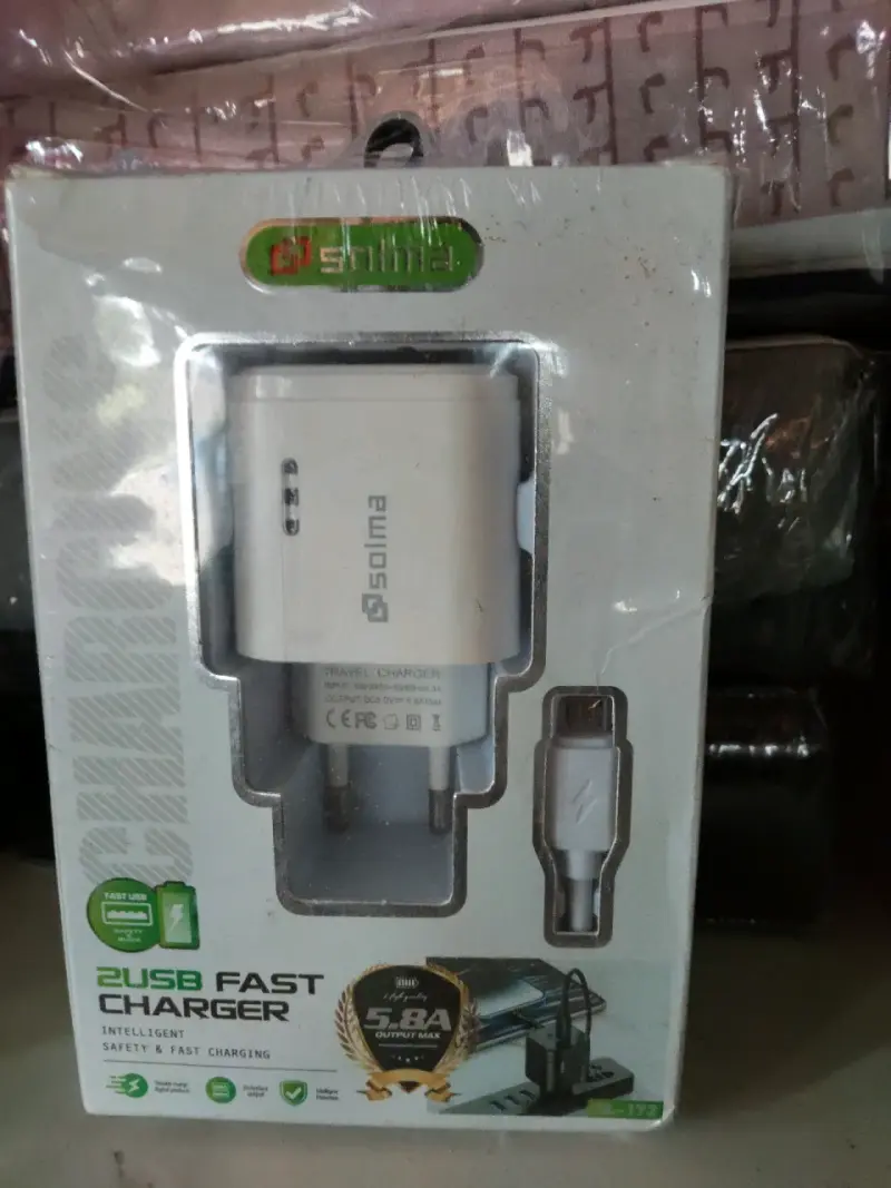 Cargador rápido de 2 puertos USB