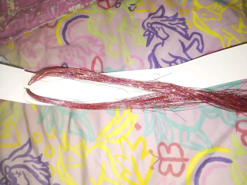 Extensiones de cabello rosado - 2