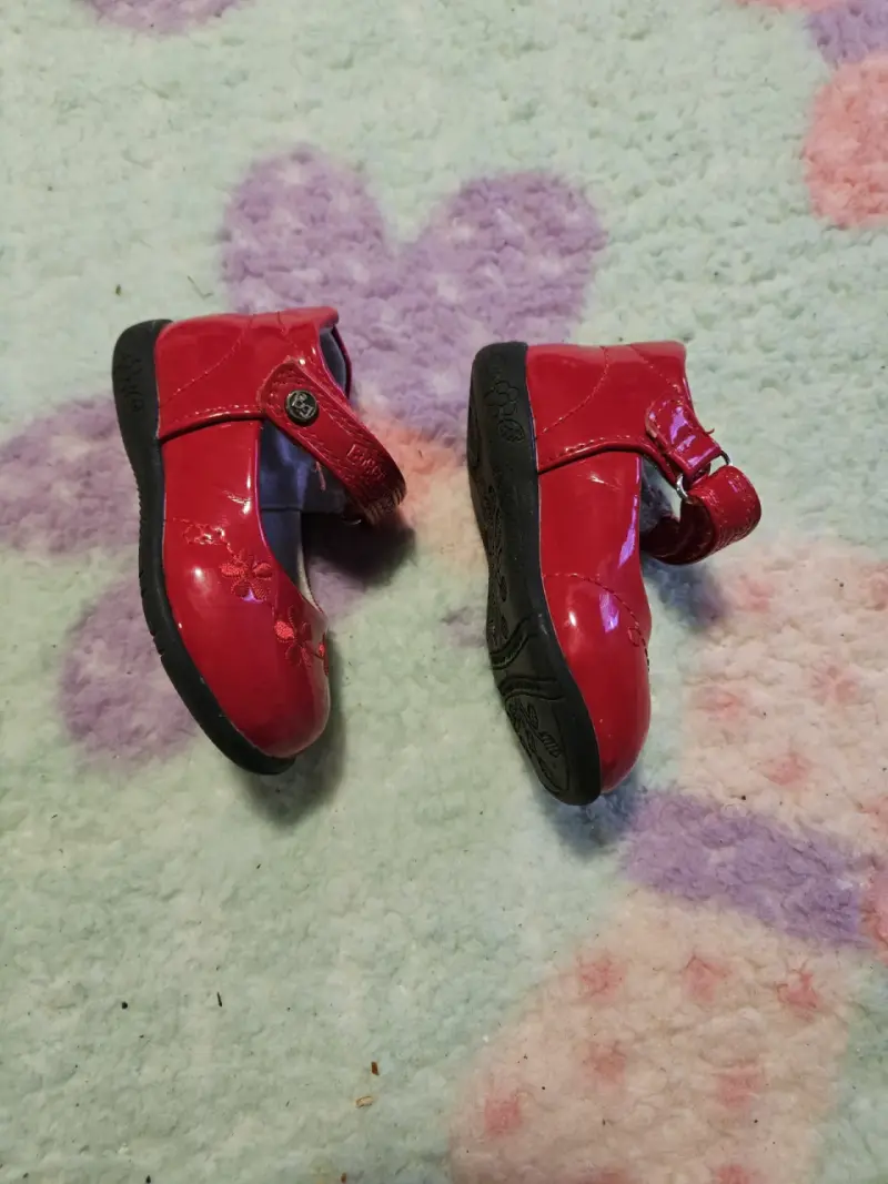 Zapatos bebé rojos charol talla - 2