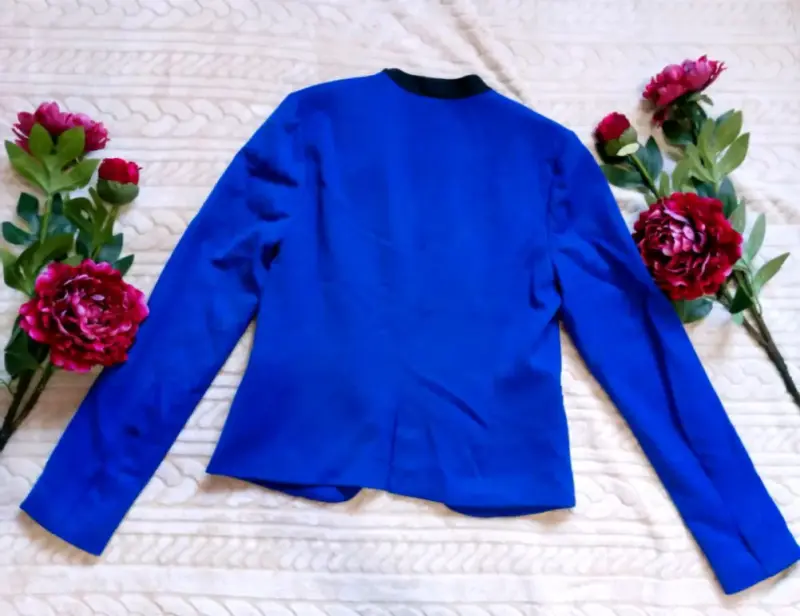 Blazer azul mujer - 4