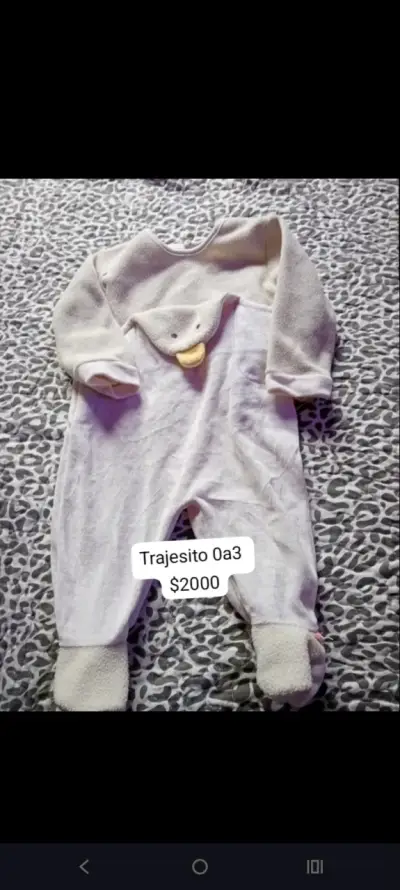 Pijama polar para bebé 0-3 meses - miniatura 1