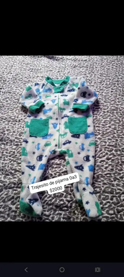 Pijama polar para bebé 0-3 meses - miniatura 4