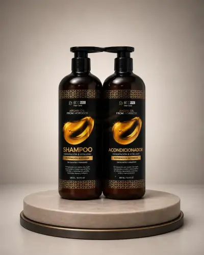 Set de Shampoo, Acondicionador y aceite de Argán - miniatura 1