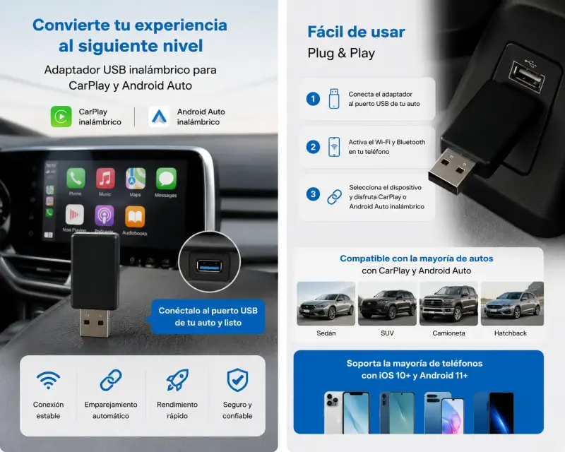 Adaptador CarPlay/Android Auto - 3