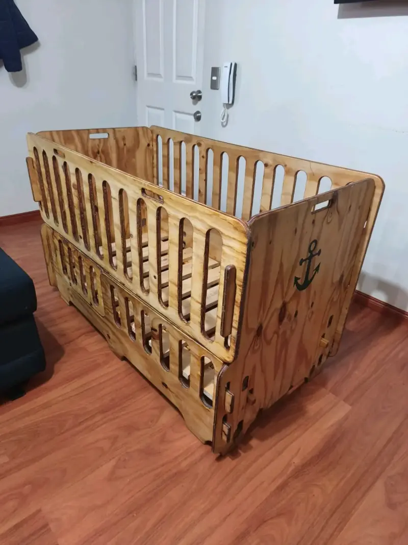 Cuna de madera para bebé - 2