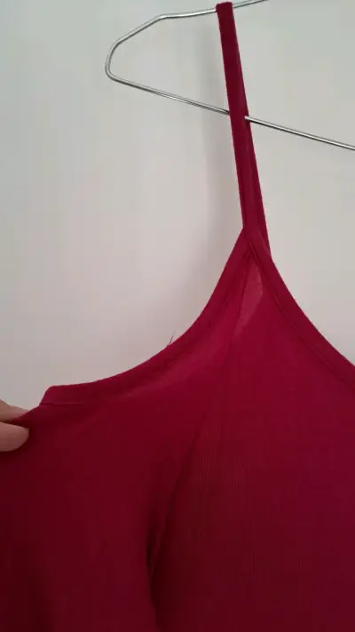 Vestido burdeo manga larga - miniatura 2