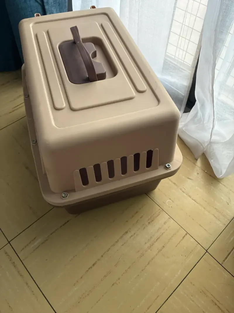 Transportadora de mascotas beige - 2
