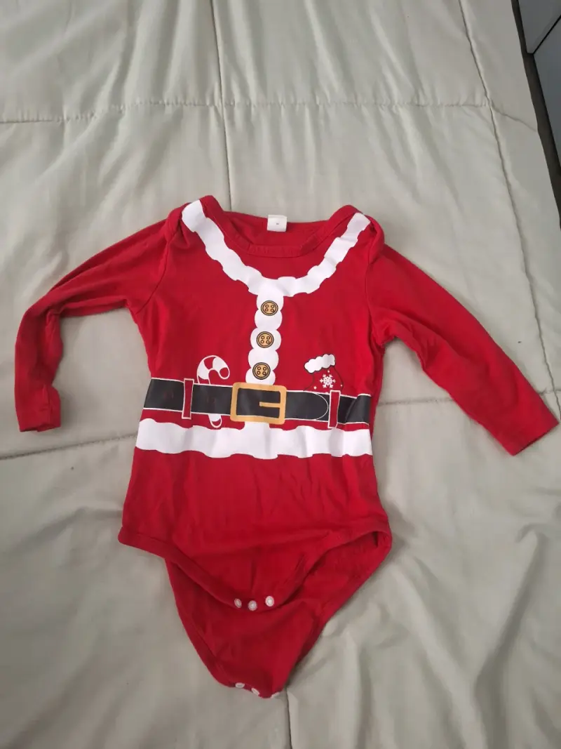 Body de bebé navideño rojo - 1