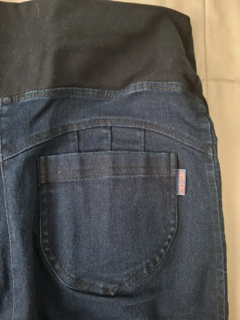 Pantalones calza maternales azul oscuro - 5
