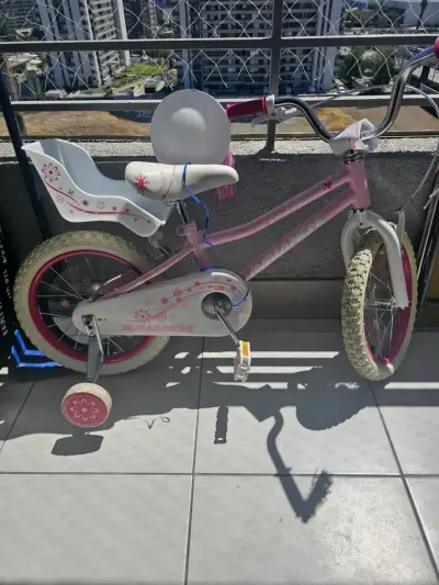 Bicicleta infantil aro 16 rosa - miniatura 3