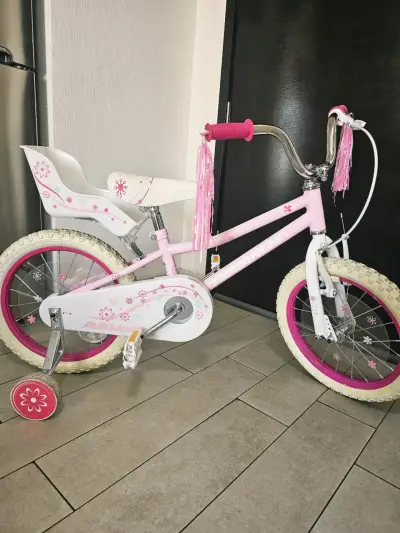 Bicicleta infantil aro 16 rosa - miniatura 4