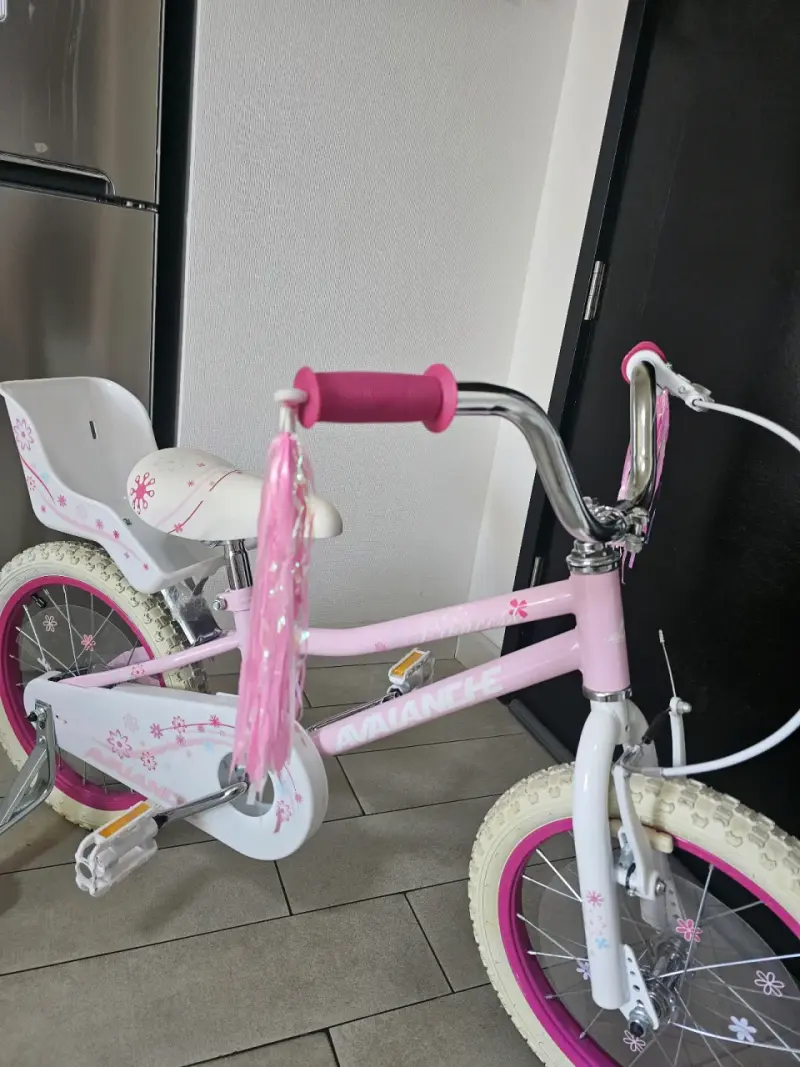 Bicicleta infantil aro 16 rosa - 5