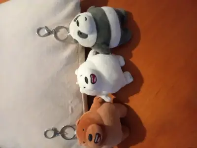 Set de llaveros de peluche, los osos escandalosos - miniatura 1