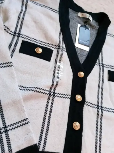 Cardigan cuadros Basement - miniatura 2