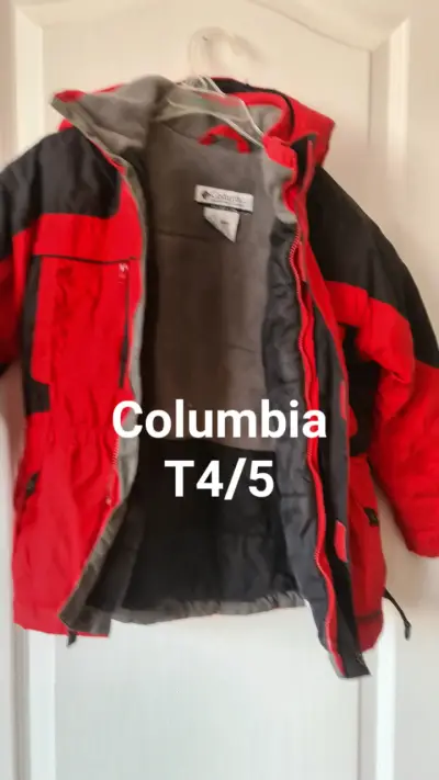Chaqueta infantil Columbia roja - miniatura 1