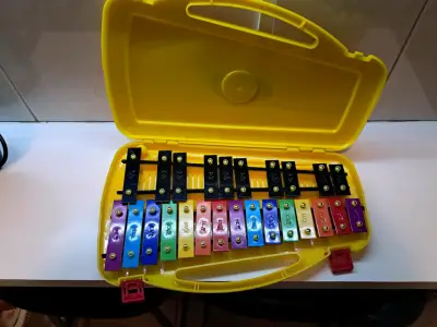 Metalófono de colores con estuche - miniatura 1