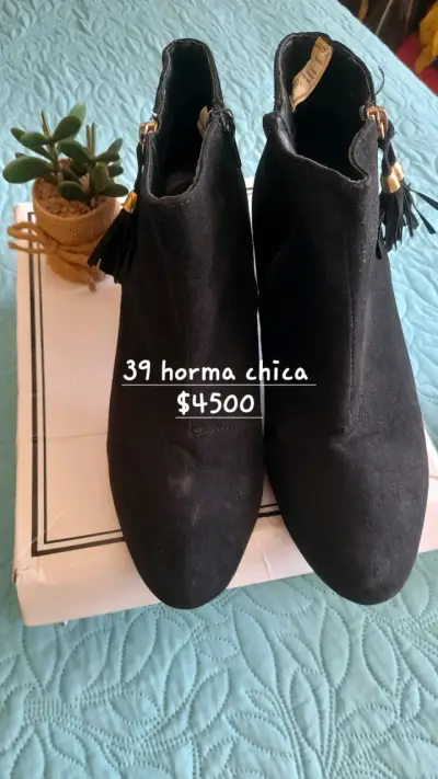Sandalias de tacón corcho rojo - miniatura 2