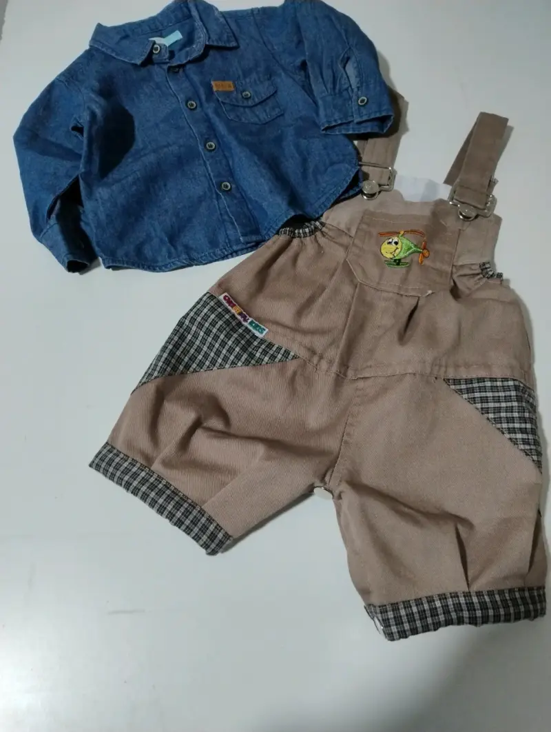 Conjunto infantil camisa y overol - 1