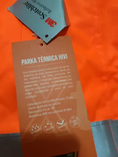 Parka térmica naranja HI-VI - miniatura 1