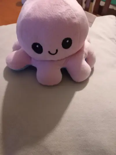 Pulpo reversible  de peluche rosado - miniatura 1