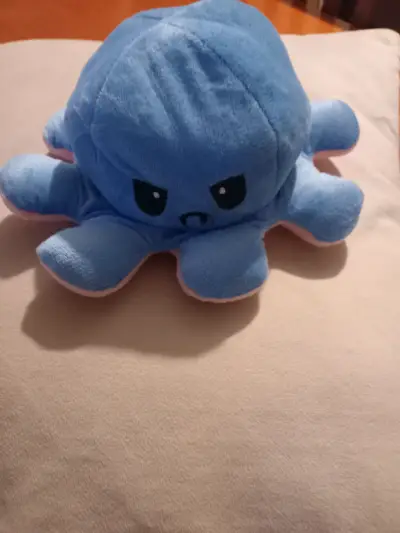 Pulpo reversible  de peluche rosado - miniatura 2
