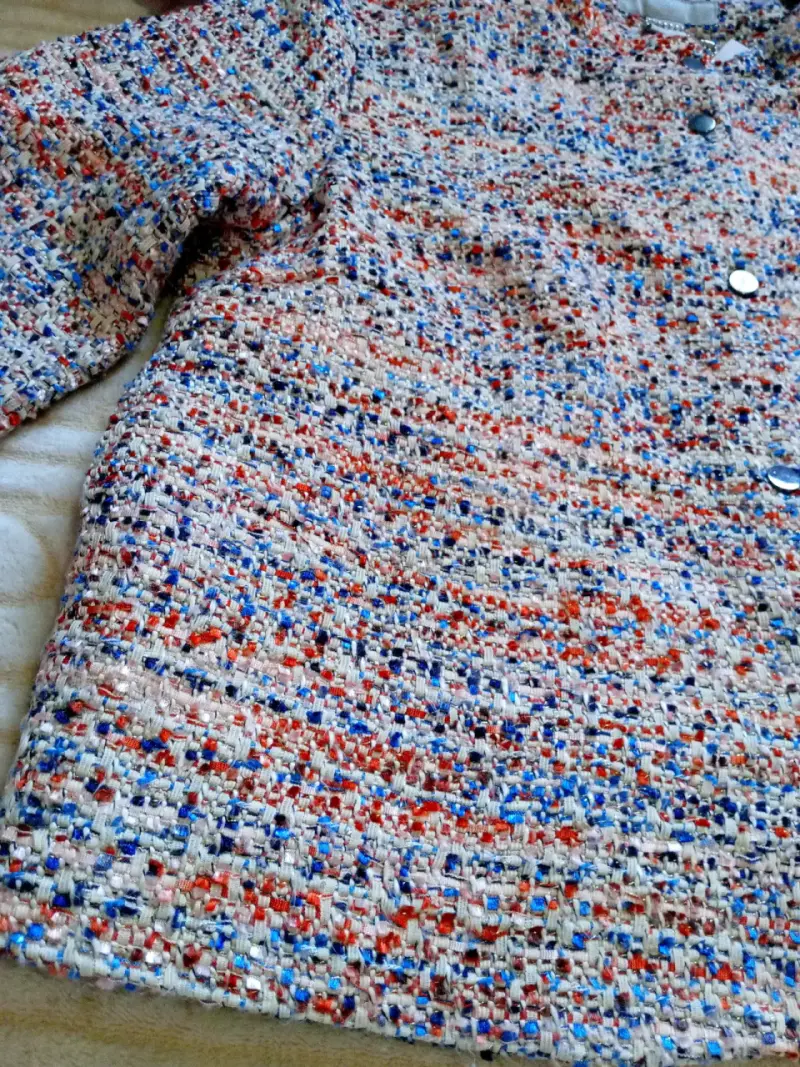 Chaqueta de lana colorida - 3