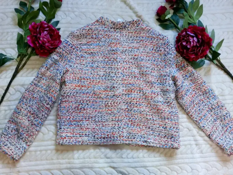 Chaqueta de lana colorida - 4